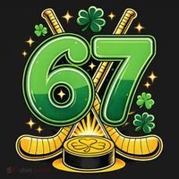 67 St Patricks Day Hockey Clover 6-7 Meme Tank Top thumb 6