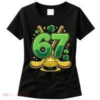 67 St Patricks Day Hockey Clover 6-7 Meme Women's T-Shirt thumb 0