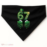 67 St Patricks Day Six Seven USA-Made Doggie Bandana thumb 0