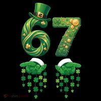 67 St Patricks Day Six Seven Ornament thumb 1