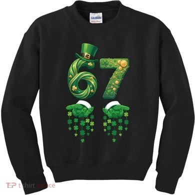 67 St Patricks Day Six Seven Kids Sweatshirt