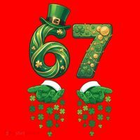67 St Patricks Day Six Seven Santa Hat thumb 1