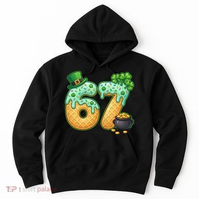 67 St Patricks Day 6-7 Meme Donut Ice Cream Drip Hoodie