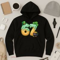 67 St Patricks Day 6-7 Meme Donut Ice Cream Drip Hoodie thumb 3