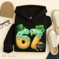 67 St Patricks Day 6-7 Meme Donut Ice Cream Drip Hoodie thumb 4