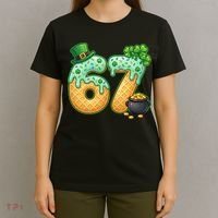 67 St Patricks Day 6-7 Meme Donut Ice Cream Drip T-Shirt thumb 4