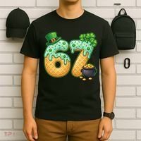 67 St Patricks Day 6-7 Meme Donut Ice Cream Drip T-Shirt thumb 6