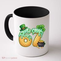 67 St Patricks Day 6-7 Meme Donut Ice Cream Drip Coffee Mug thumb 0