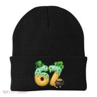 67 St Patricks Day 6-7 Meme Donut Ice Cream Drip Beanie thumb 0