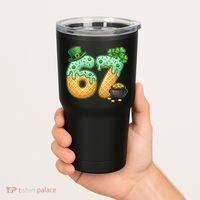 67 St Patricks Day 6-7 Meme Donut Ice Cream Drip Tumbler thumb 2
