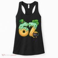 67 St Patricks Day 6-7 Meme Donut Ice Cream Drip Women's Tank Top thumb 0