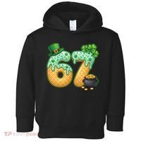 67 St Patricks Day 6-7 Meme Donut Ice Cream Drip Toddler Hoodie thumb 0