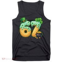 67 St Patricks Day 6-7 Meme Donut Ice Cream Drip Tank Top thumb 0