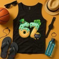 67 St Patricks Day 6-7 Meme Donut Ice Cream Drip Tank Top thumb 4