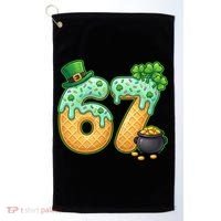 67 St Patricks Day 6-7 Meme Donut Ice Cream Drip Golf Towel thumb 0