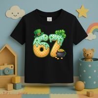 67 St Patricks Day 6-7 Meme Donut Ice Cream Drip Toddler T-Shirt thumb 3