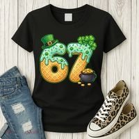 67 St Patricks Day 6-7 Meme Donut Ice Cream Drip Women's T-Shirt thumb 3