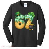 67 St Patricks Day 6-7 Meme Donut Ice Cream Drip Kids Long Sleeve Shirt thumb 0