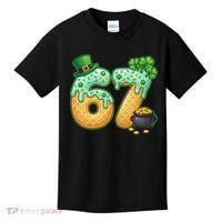 67 St Patricks Day 6-7 Meme Donut Ice Cream Drip Kids T-Shirt thumb 0