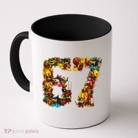 67 Six Seven Birthday Meme Viral Italian Brainrot Coffee Mug thumb 0