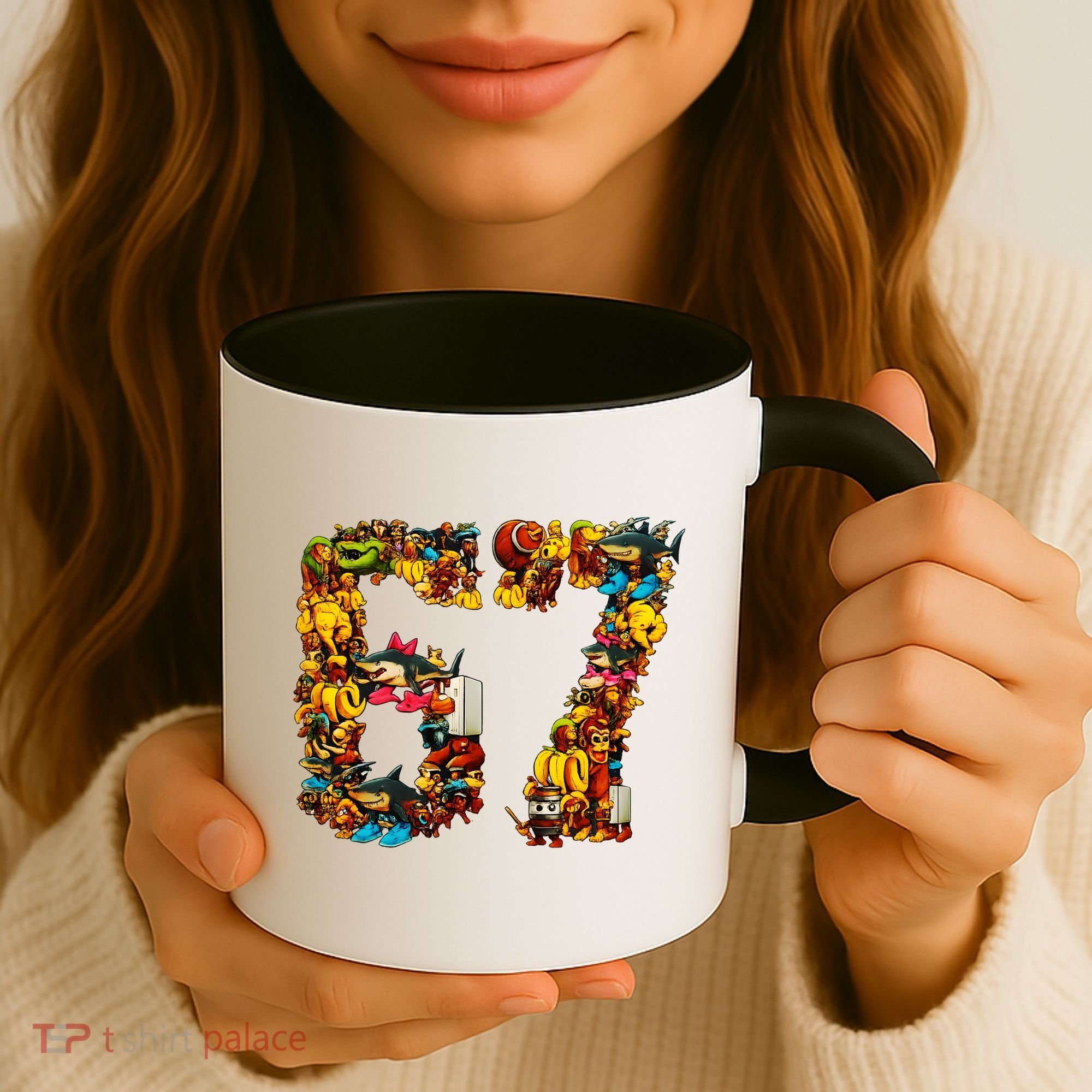 67 Six Seven Birthday Meme Viral Italian Brainrot Coffee Mug