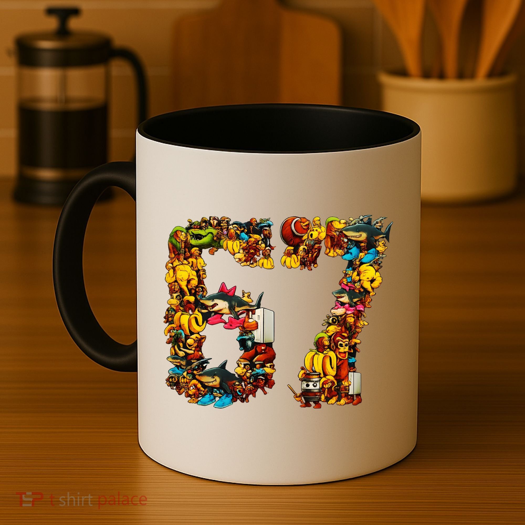 67 Six Seven Birthday Meme Viral Italian Brainrot Coffee Mug