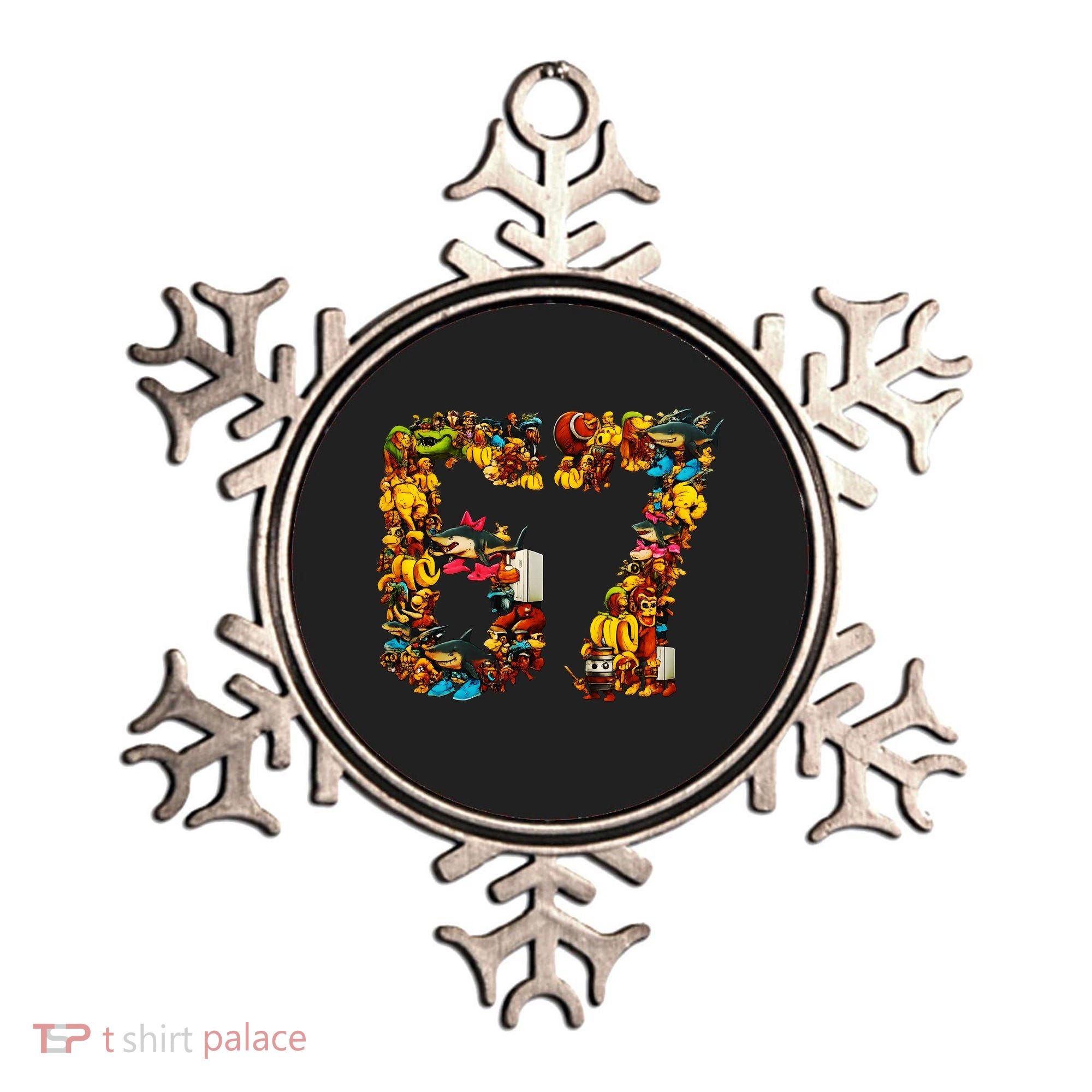 67 Six Seven Birthday Meme Viral Italian Brainrot Ornament