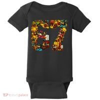 67 Six Seven Birthday Meme Viral Italian Brainrot Baby Bodysuit thumb 0