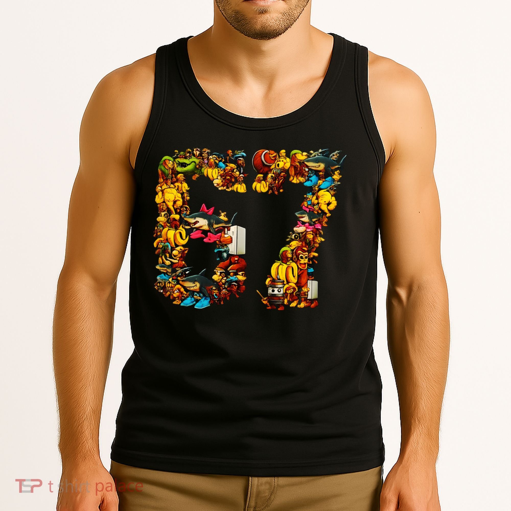 67 Six Seven Birthday Meme Viral Italian Brainrot Tank Top