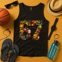67 Six Seven Birthday Meme Viral Italian Brainrot Tank Top thumb 4