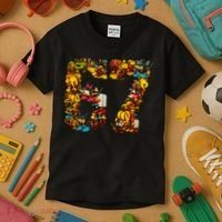 67 Six Seven Birthday Meme Viral Italian Brainrot Kids T-Shirt thumb 3