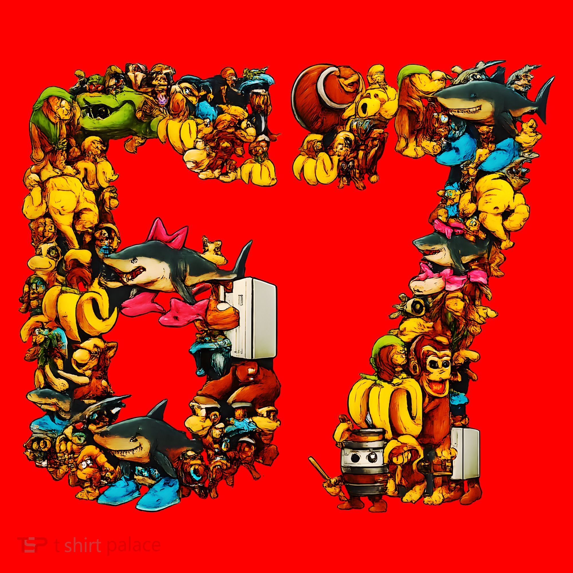 67 Six Seven Birthday Meme Viral Italian Brainrot Santa Hat