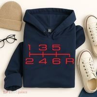 6 Speed Shift Knob Shirts Manual Car Lover Hoodie thumb 4