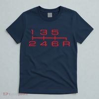 6 Speed Shift Knob Shirts Manual Car Lover T-Shirt thumb 5