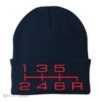 6 Speed Shift Knob Shirts Manual Car Lover Beanie thumb 0