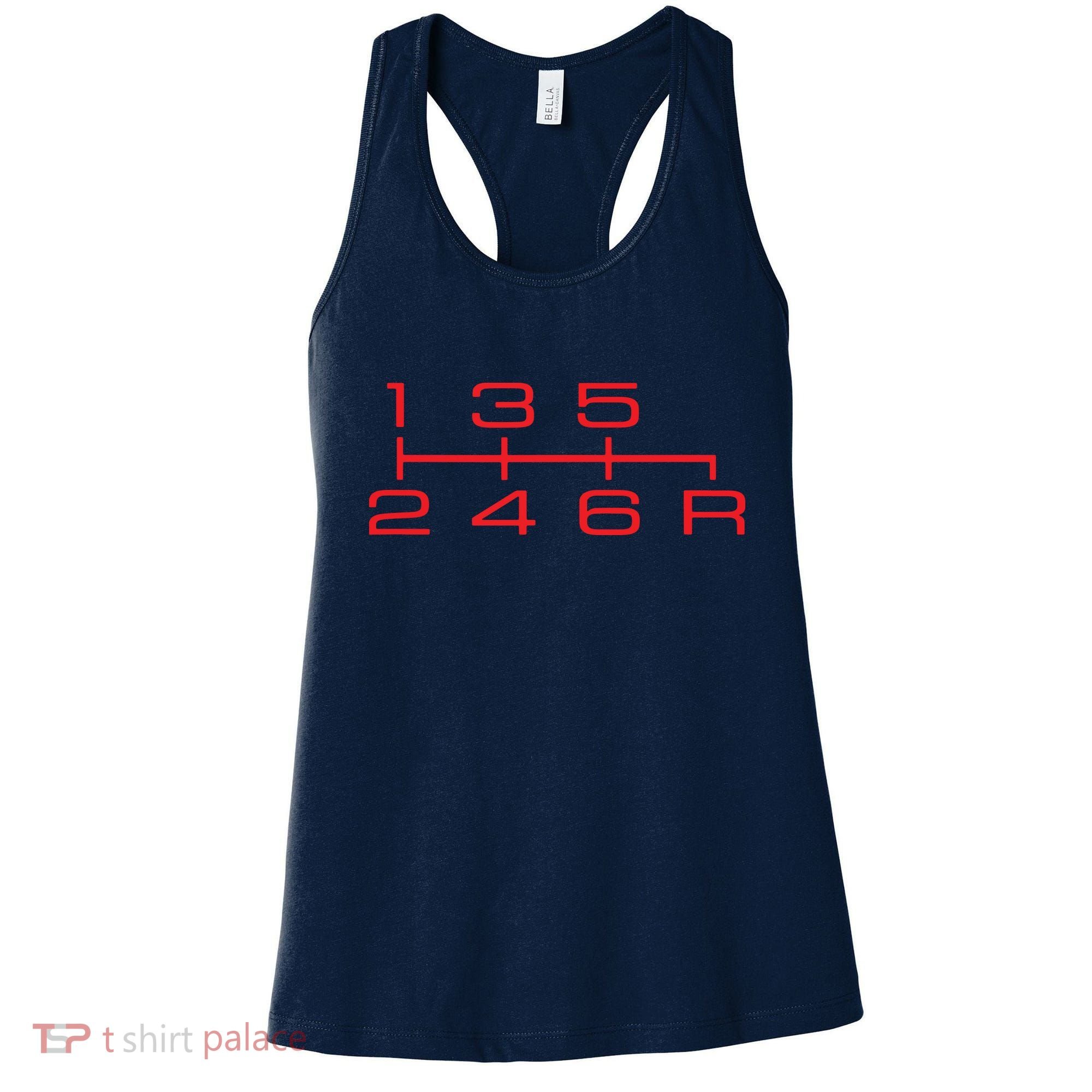 6 Speed Shift Knob Shirts Manual Car Lover Women's Tank Top
