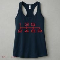6 Speed Shift Knob Shirts Manual Car Lover Women's Tank Top thumb 3