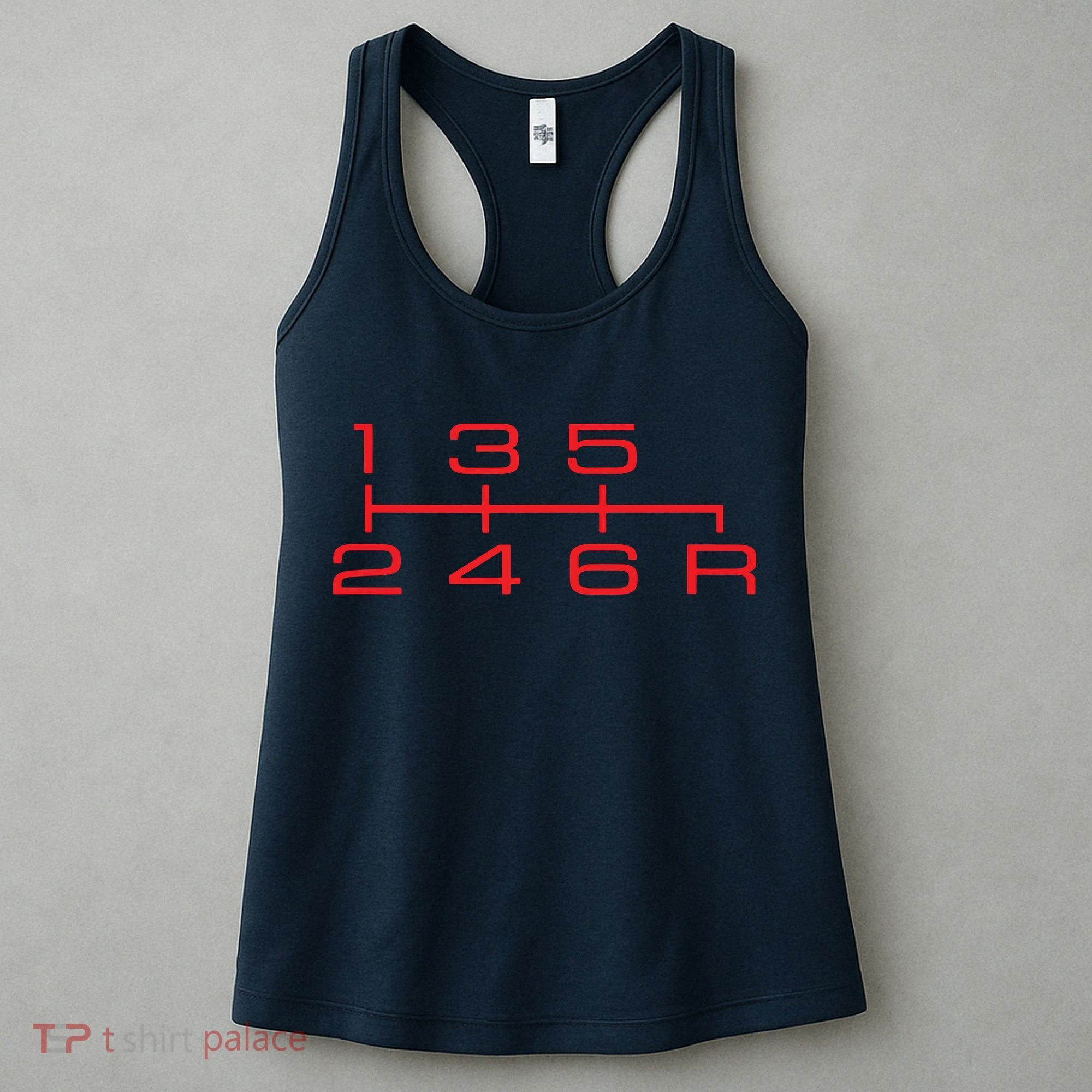 6 Speed Shift Knob Shirts Manual Car Lover Women's Tank Top