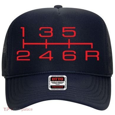 6 Speed Shift Knob Shirts Manual Car Lover Hat