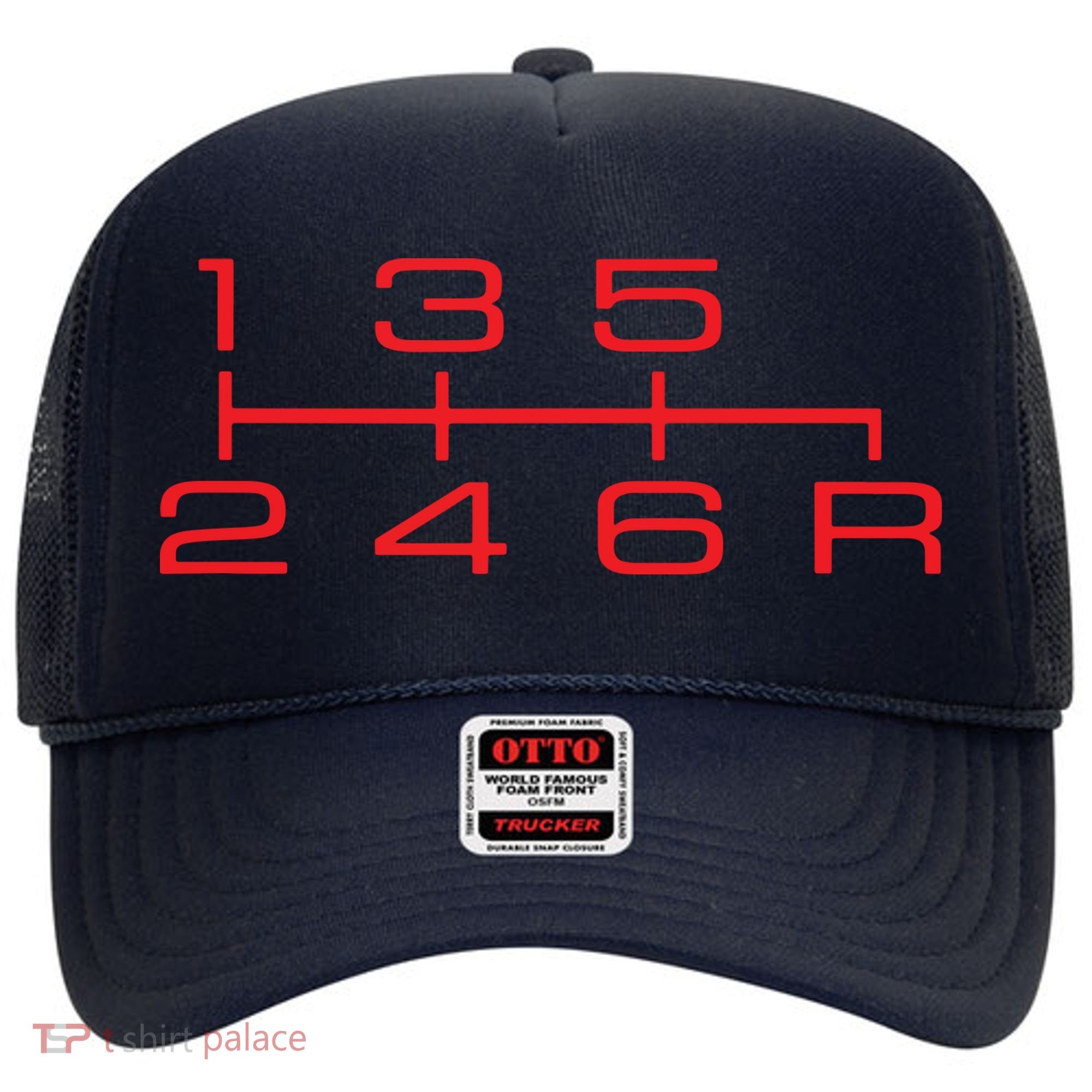 6 Speed Shift Knob Shirts Manual Car Lover Hat