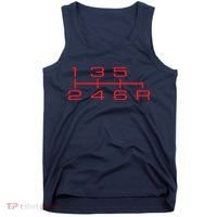 6 Speed Shift Knob Shirts Manual Car Lover Tank Top thumb 0