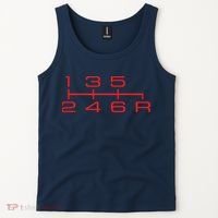6 Speed Shift Knob Shirts Manual Car Lover Tank Top thumb 2