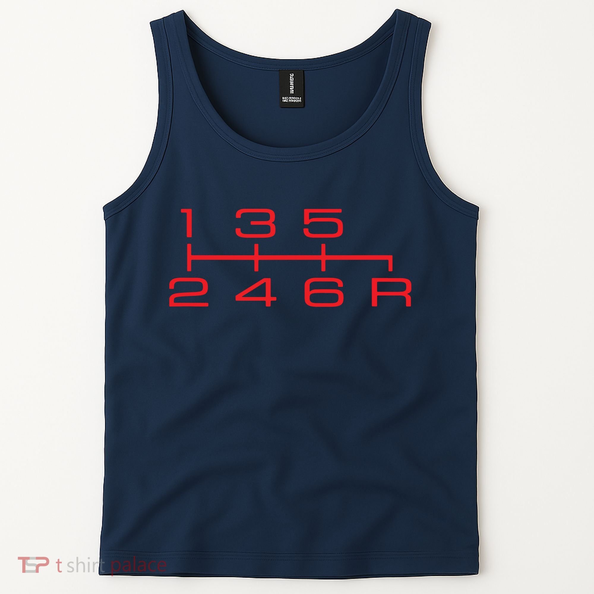 6 Speed Shift Knob Shirts Manual Car Lover Tank Top