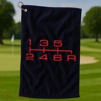 6 Speed Shift Knob Shirts Manual Car Lover Golf Towel thumb 1