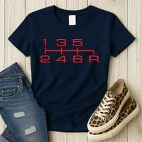 6 Speed Shift Knob Shirts Manual Car Lover Women's T-Shirt thumb 3