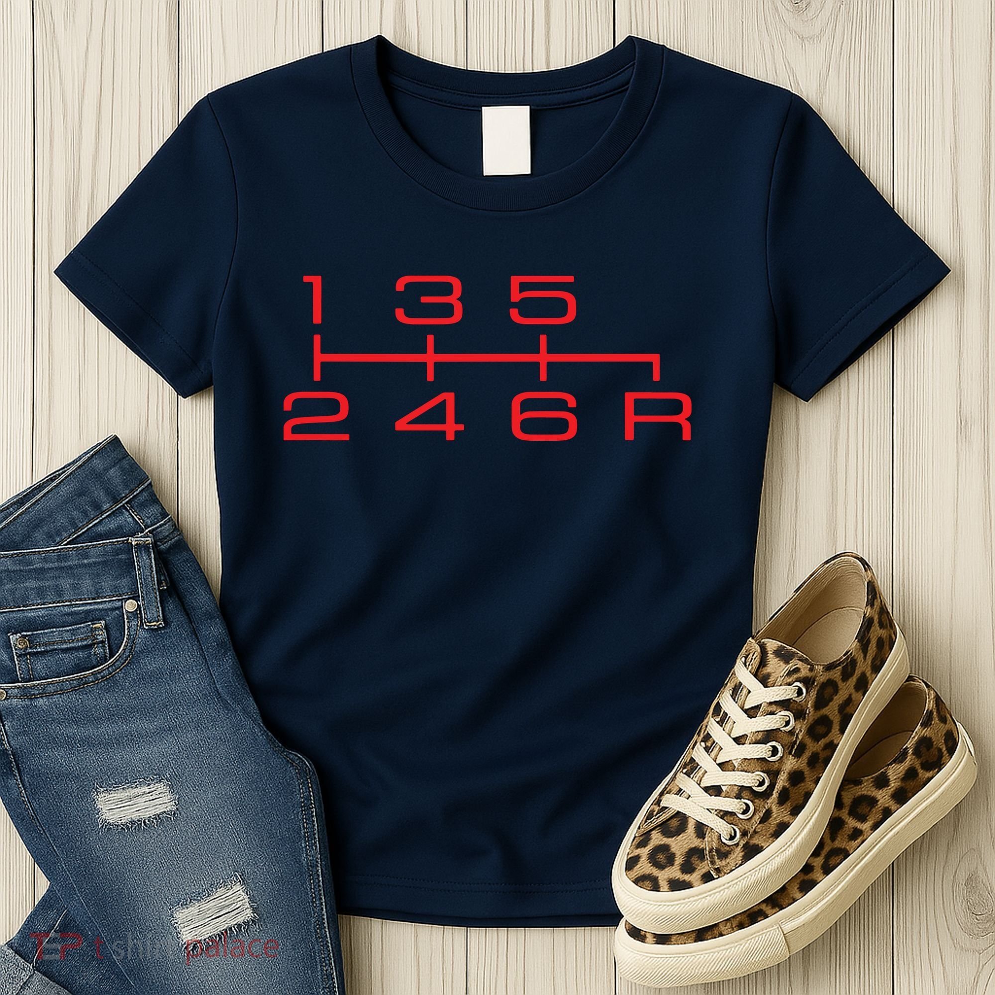 6 Speed Shift Knob Shirts Manual Car Lover Women's T-Shirt