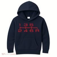 6 Speed Shift Knob Shirts Manual Car Lover Kids Hoodie thumb 0