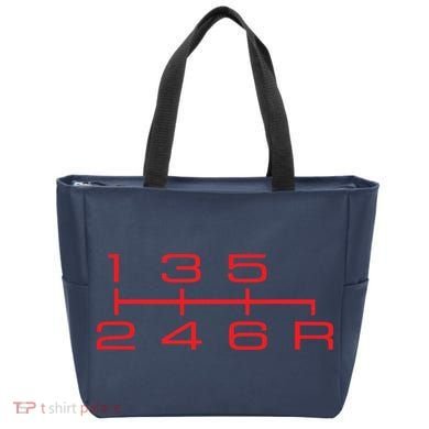 6 Speed Shift Knob Shirts Manual Car Lover Tote Bag