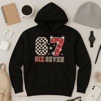67 Six Seven Number Meme Funny Festive Christmas Hoodie thumb 3