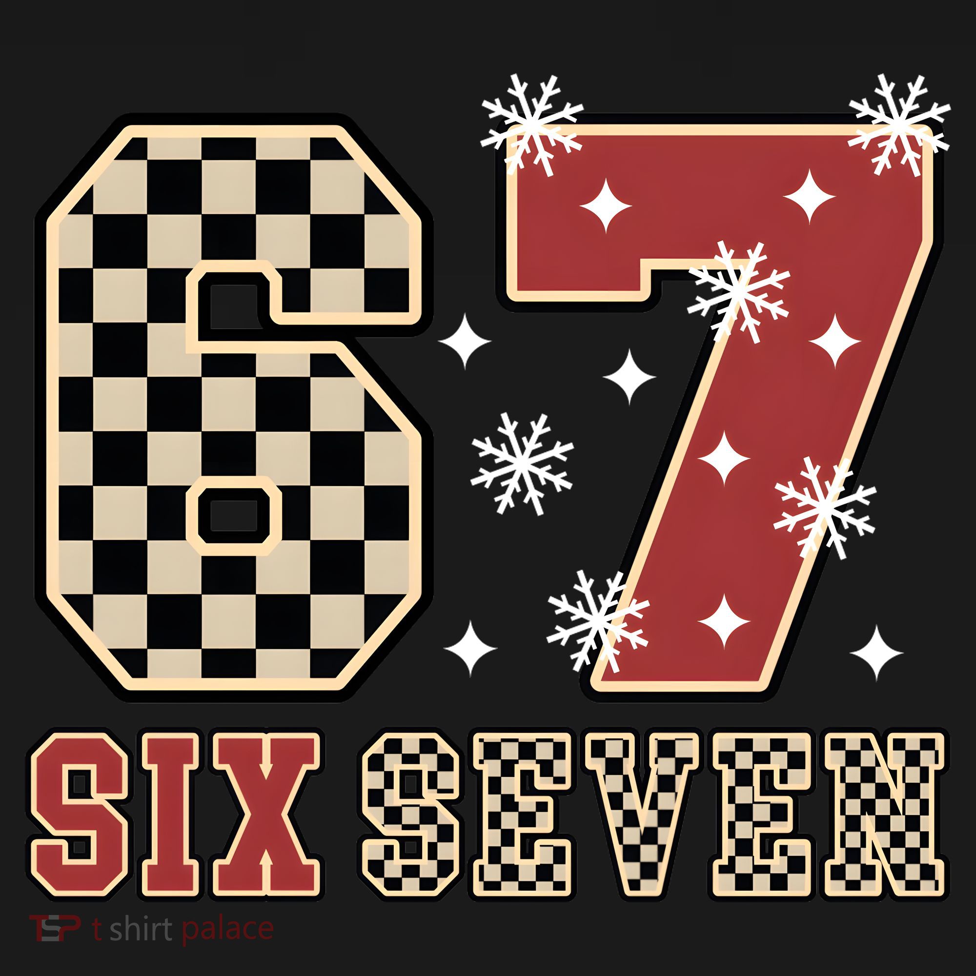 67 Six Seven Number Meme Funny Festive Christmas Long Sleeve Shirt